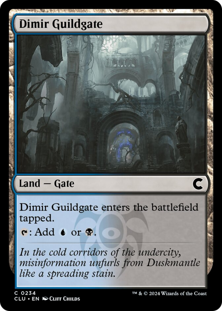 Dimir Guildgate [Ravnica: Clue Edition] | Dumpster Cat Games