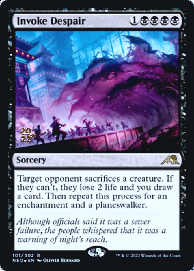 Invoke Despair [Kamigawa: Neon Dynasty Prerelease Promos] | Dumpster Cat Games