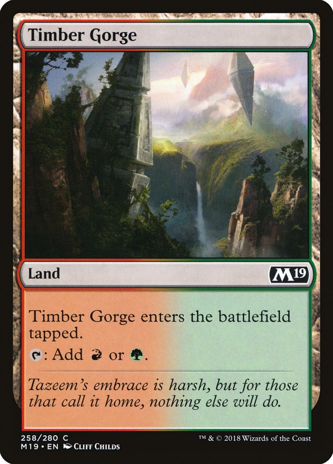 Timber Gorge [Core Set 2019] | Dumpster Cat Games