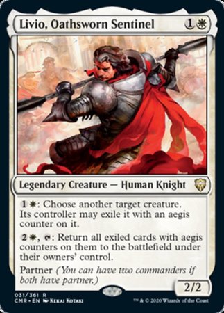 Livio, Oathsworn Sentinel [Commander Legends] | Dumpster Cat Games