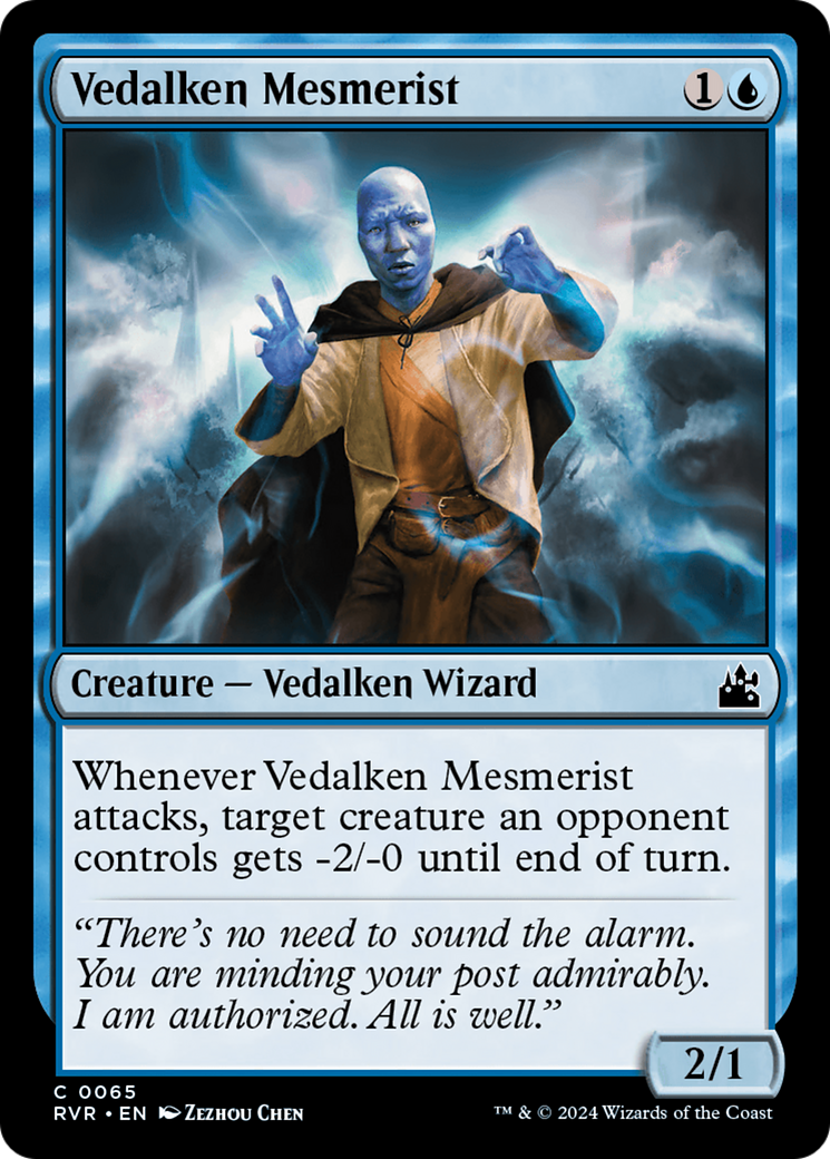 Vedalken Mesmerist [Ravnica Remastered] | Dumpster Cat Games