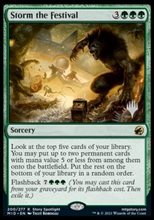 Storm the Festival (Promo Pack) [Innistrad: Midnight Hunt Promos] | Dumpster Cat Games