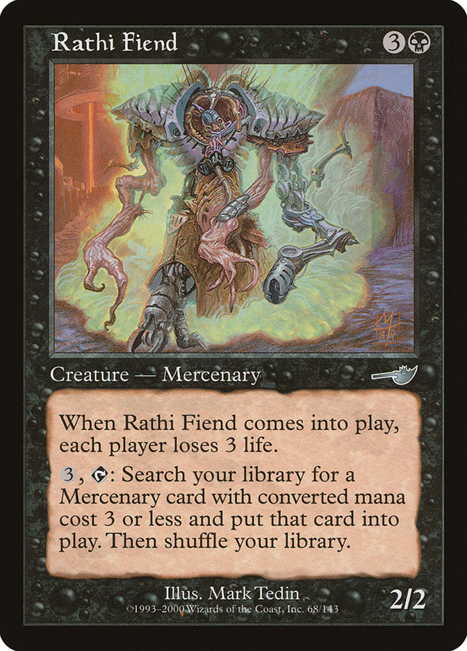 Rathi Fiend [Nemesis] | Dumpster Cat Games