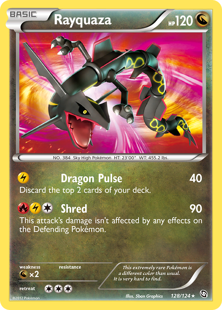 Rayquaza (128/124) [Black & White: Dragons Exalted] | Dumpster Cat Games
