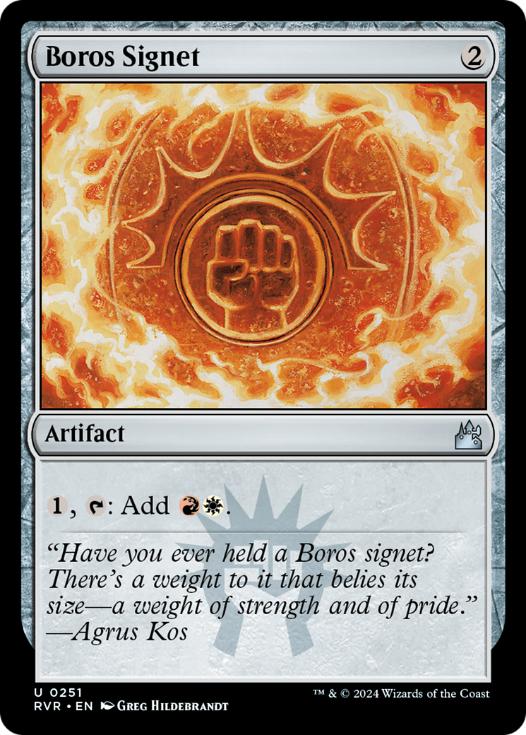 Boros Signet [Ravnica Remastered] | Dumpster Cat Games
