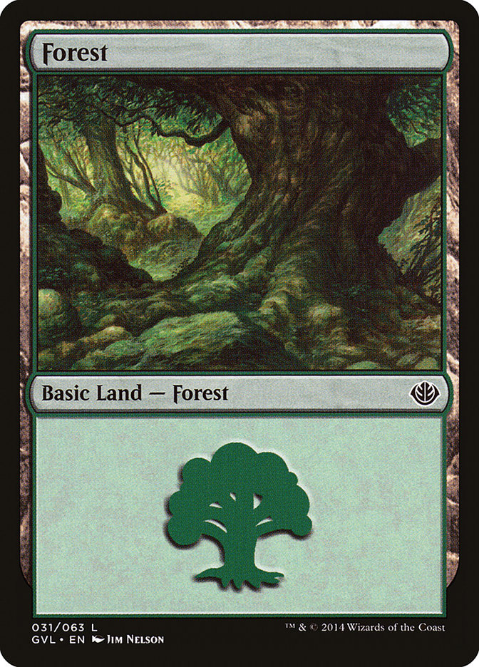 Forest (31) (Garruk vs. Liliana) [Duel Decks Anthology] | Dumpster Cat Games