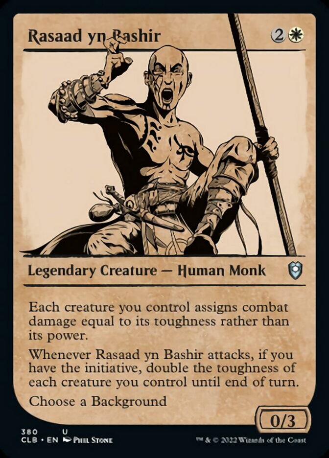 Rasaad yn Bashir (Showcase) [Commander Legends: Battle for Baldur's Gate] | Dumpster Cat Games