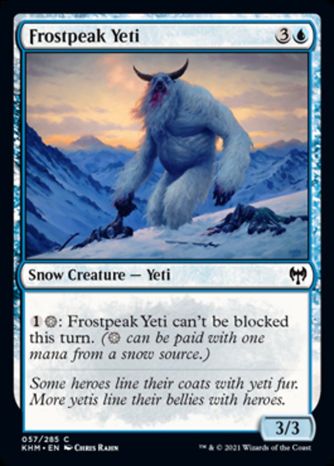 Frostpeak Yeti [Kaldheim] | Dumpster Cat Games