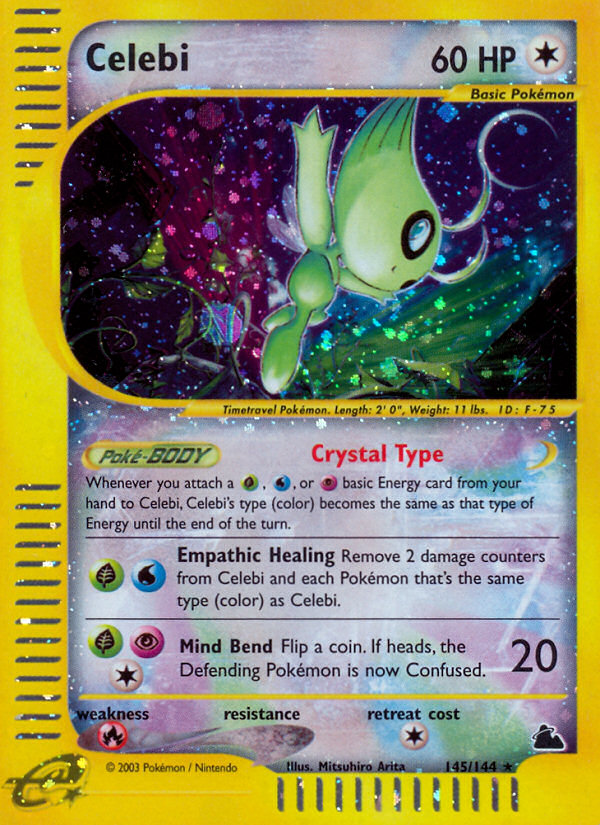 Celebi (145/144) [Skyridge] | Dumpster Cat Games