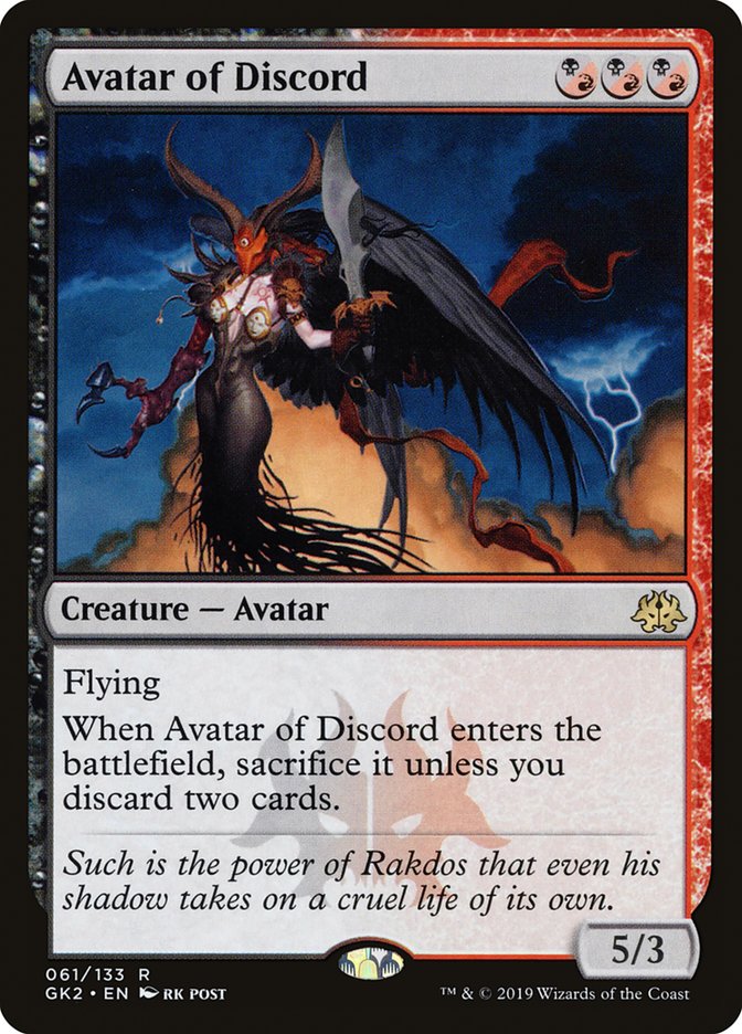 Avatar of Discord [Ravnica Allegiance Guild Kit] | Dumpster Cat Games