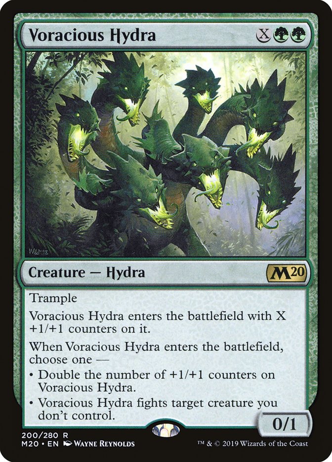 Voracious Hydra [Core Set 2020] | Dumpster Cat Games