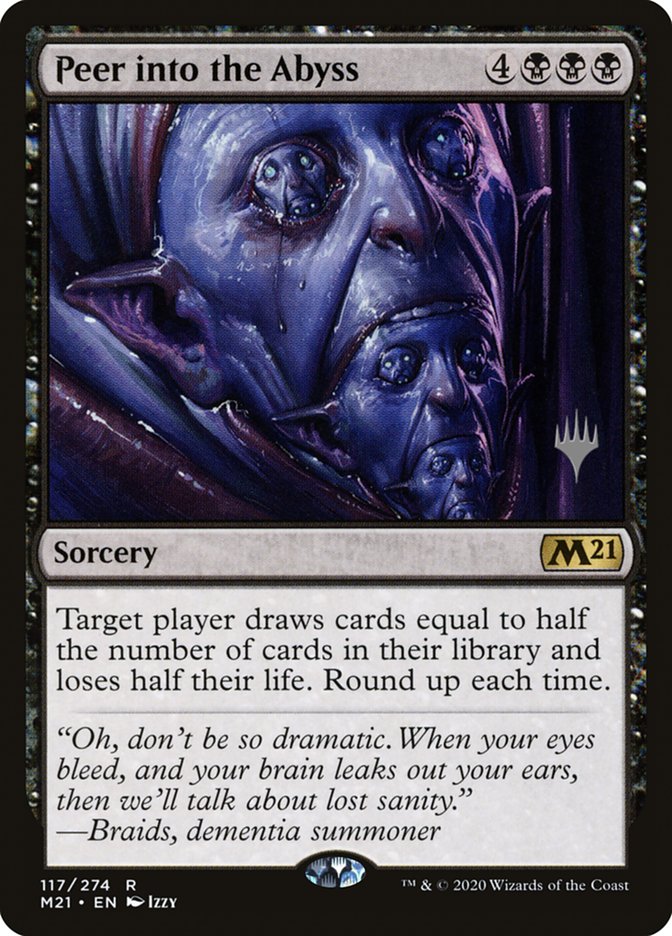 Peer into the Abyss (Promo Pack) [Core Set 2021 Promos] | Dumpster Cat Games