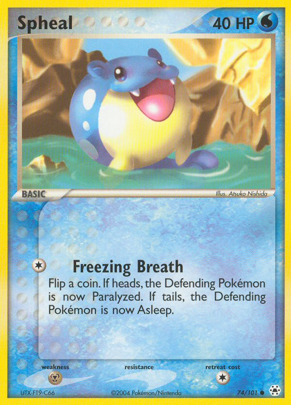 Spheal (74/101) [EX: Hidden Legends] | Dumpster Cat Games