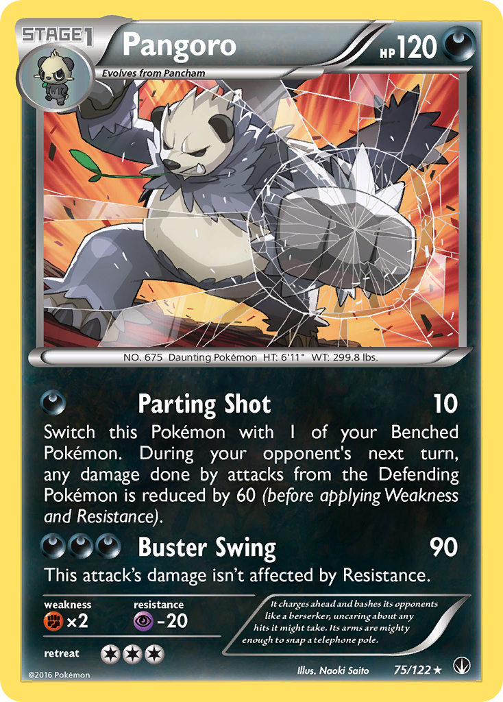 Pangoro (75/122) [XY: BREAKpoint] | Dumpster Cat Games
