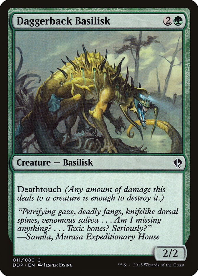Daggerback Basilisk [Duel Decks: Zendikar vs. Eldrazi] | Dumpster Cat Games