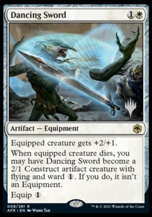 Dancing Sword (Promo Pack) [Dungeons & Dragons: Adventures in the Forgotten Realms Promos] | Dumpster Cat Games