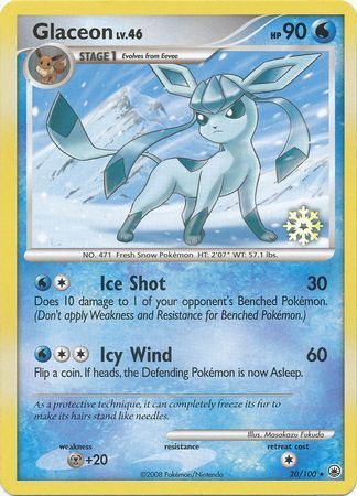 Glaceon (20/100) [Countdown Calendar Promos] | Dumpster Cat Games