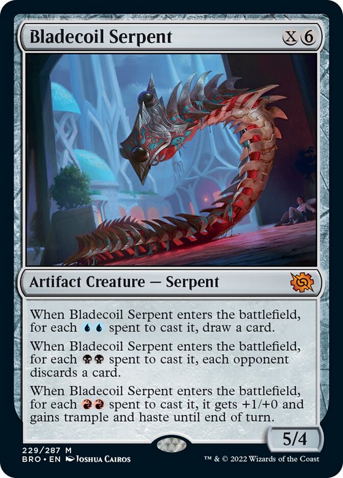 Bladecoil Serpent [The Brothers' War] | Dumpster Cat Games
