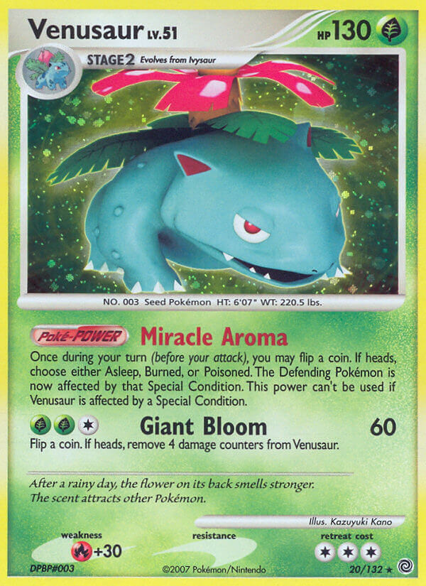 Venusaur (20/132) (Theme Deck Exclusive) [Diamond & Pearl: Secret Wonders] | Dumpster Cat Games