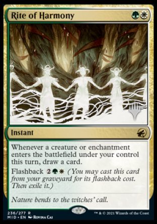 Rite of Harmony (Promo Pack) [Innistrad: Midnight Hunt Promos] | Dumpster Cat Games