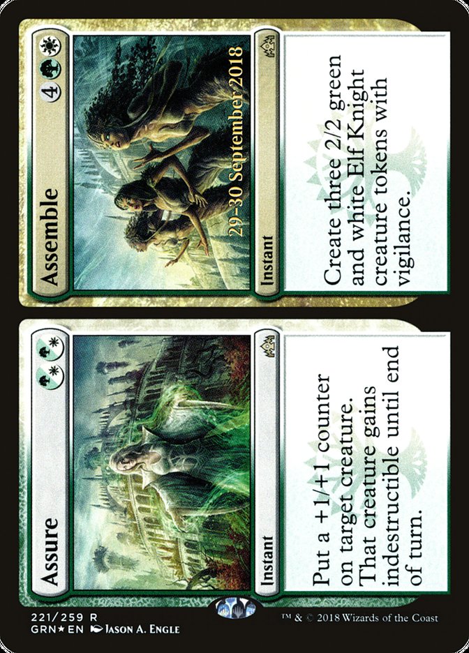 Assure // Assemble  [Guilds of Ravnica Prerelease Promos] | Dumpster Cat Games
