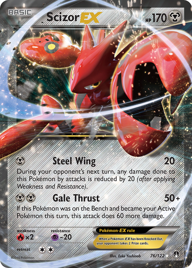 Scizor EX (76/122) [XY: BREAKpoint] | Dumpster Cat Games