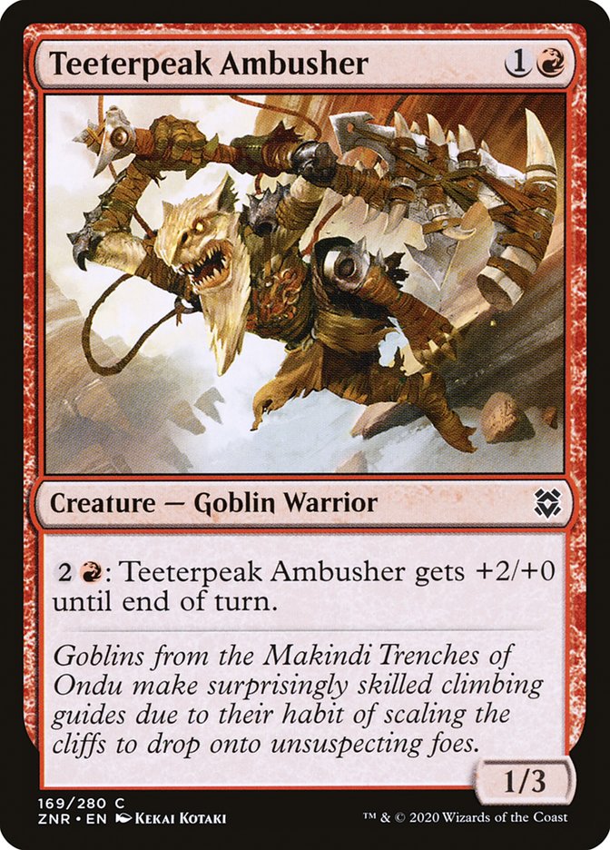 Teeterpeak Ambusher [Zendikar Rising] | Dumpster Cat Games