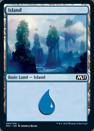 Island (265) [Core Set 2021] | Dumpster Cat Games