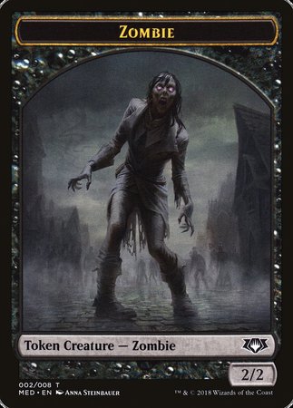 Zombie Token [Mythic Edition Tokens] | Dumpster Cat Games
