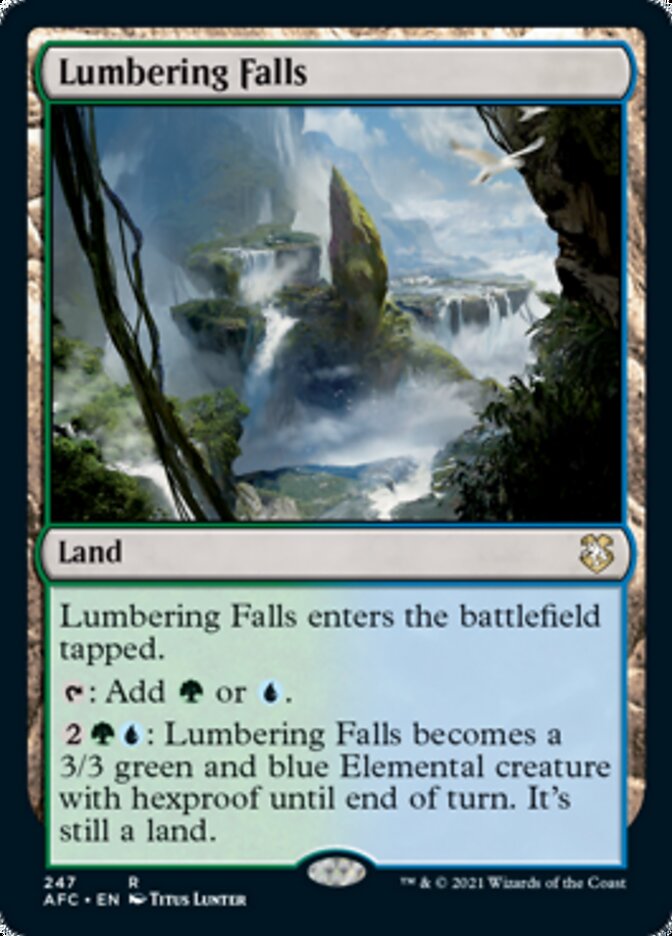 Lumbering Falls [Dungeons & Dragons: Adventures in the Forgotten Realms Commander] | Dumpster Cat Games