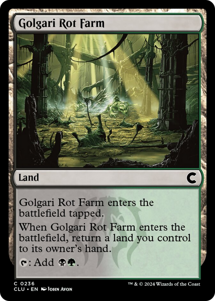 Golgari Rot Farm [Ravnica: Clue Edition] | Dumpster Cat Games