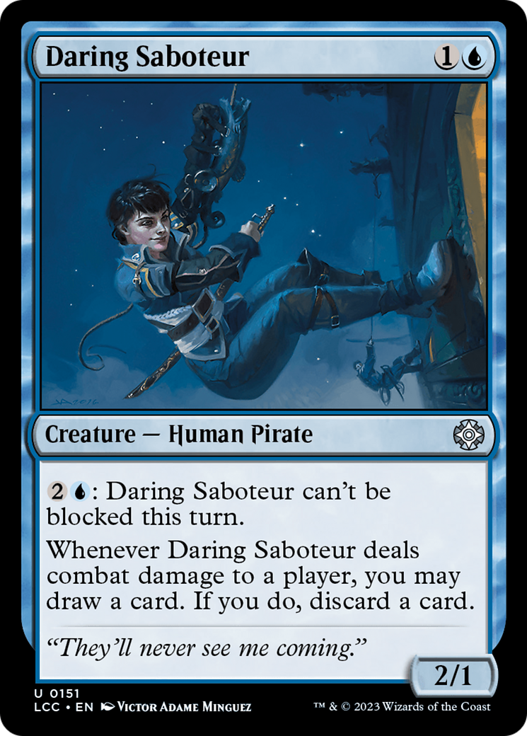 Daring Saboteur [The Lost Caverns of Ixalan Commander] | Dumpster Cat Games