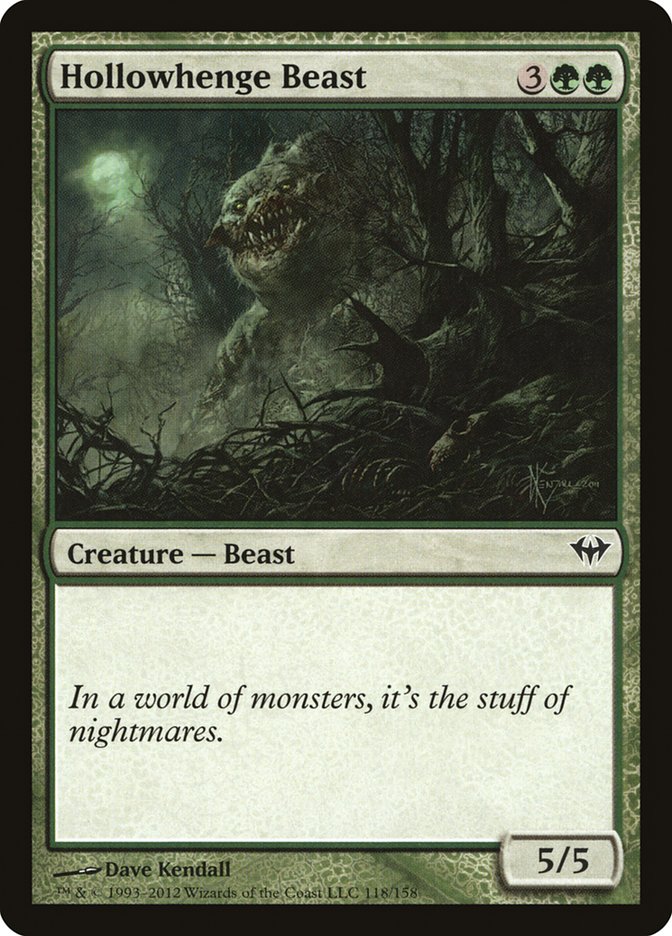 Hollowhenge Beast [Dark Ascension] | Dumpster Cat Games
