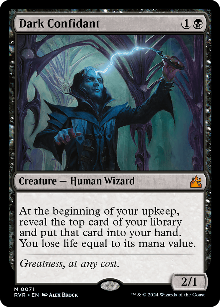 Dark Confidant [Ravnica Remastered] | Dumpster Cat Games