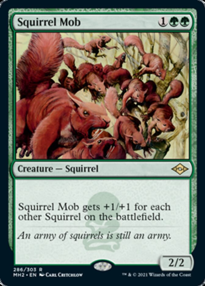 Squirrel Mob (Foil Etched) [Modern Horizons 2] | Dumpster Cat Games