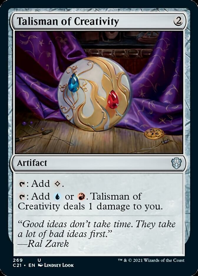 Talisman of Creativity [Commander 2021] | Dumpster Cat Games