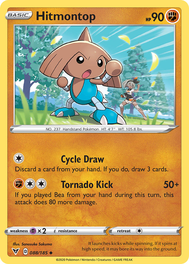 Hitmontop (088/185) [Sword & Shield: Vivid Voltage] | Dumpster Cat Games