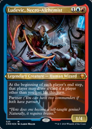 Ludevic, Necro-Alchemist (Foil Etched) [Commander Legends] | Dumpster Cat Games