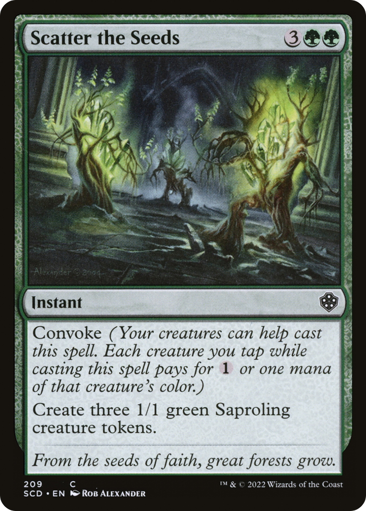 Scatter the Seeds [Starter Commander Decks] | Dumpster Cat Games