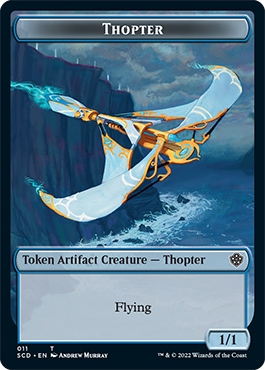 Pegasus // Thopter Double-Sided Token [Starter Commander Decks] | Dumpster Cat Games