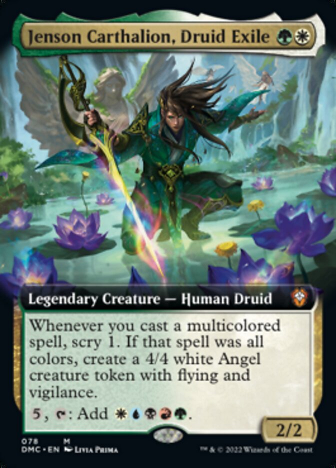 Jenson Carthalion, Druid Exile (Extended) [Dominaria United Commander] | Dumpster Cat Games