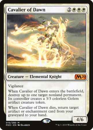 Cavalier of Dawn [Core Set 2020 Promos] | Dumpster Cat Games