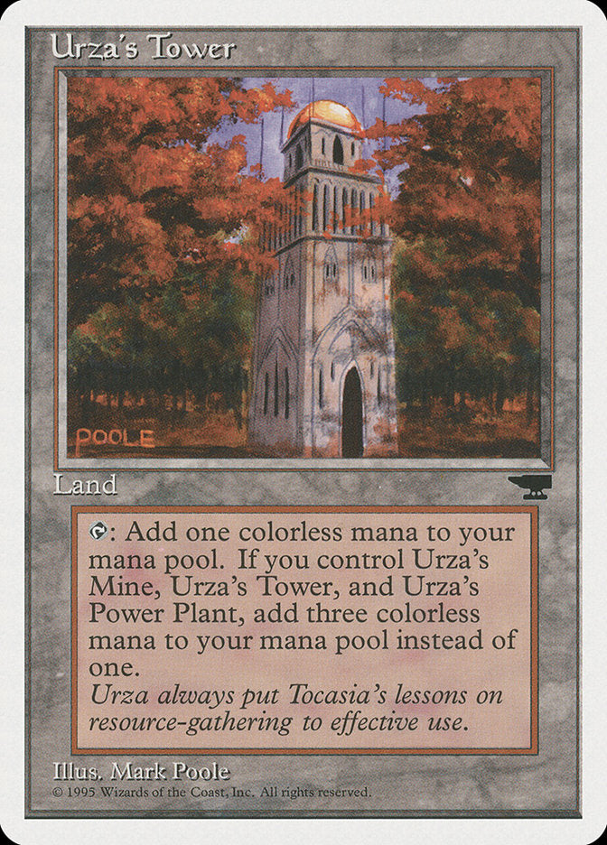 Urza's Tower (Autumn Leaves) [Chronicles] | Dumpster Cat Games