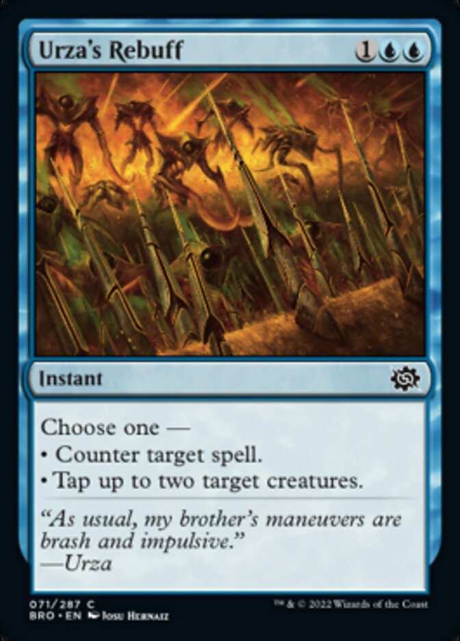 Urza's Rebuff [The Brothers' War] | Dumpster Cat Games