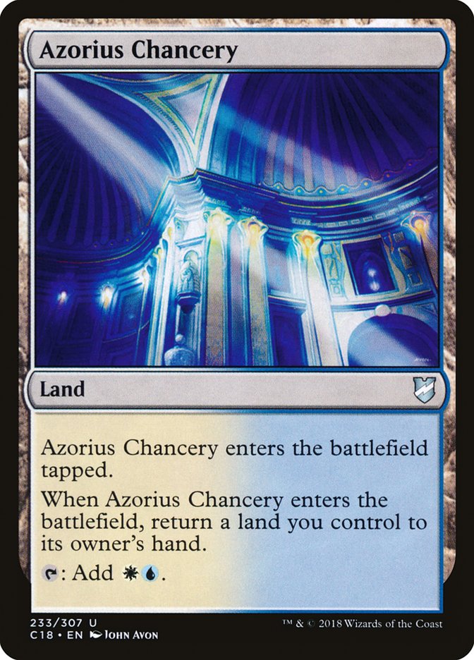 Azorius Chancery [Commander 2018] | Dumpster Cat Games