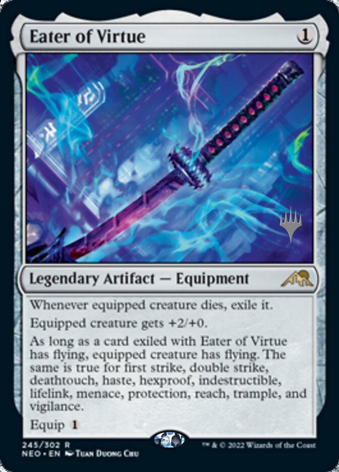 Eater of Virtue (Promo Pack) [Kamigawa: Neon Dynasty Promos] | Dumpster Cat Games