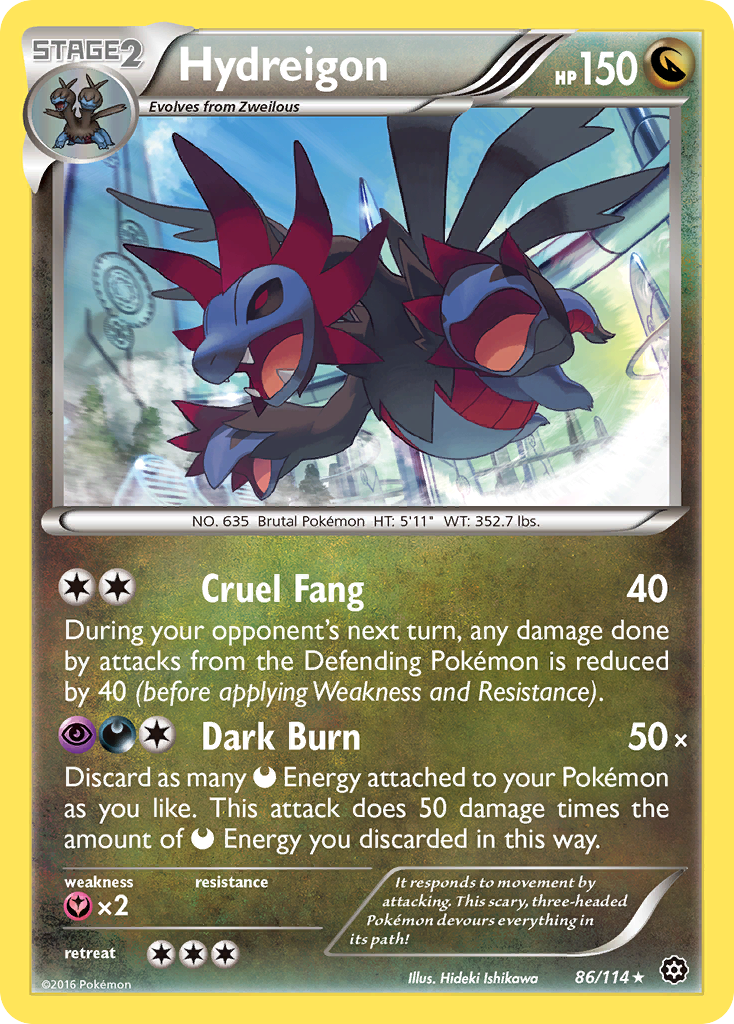 Hydreigon (86/114) [XY: Steam Siege] | Dumpster Cat Games