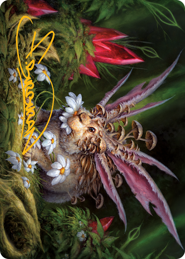 Placid Rottentail Art Card (Gold-Stamped Signature) [March of the Machine Art Series] | Dumpster Cat Games