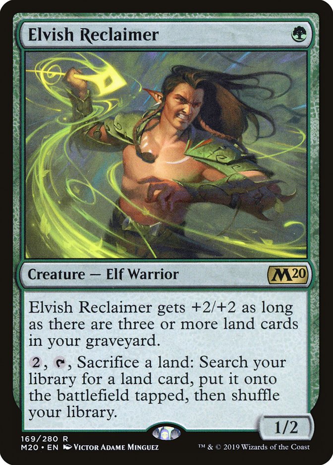 Elvish Reclaimer [Core Set 2020] | Dumpster Cat Games