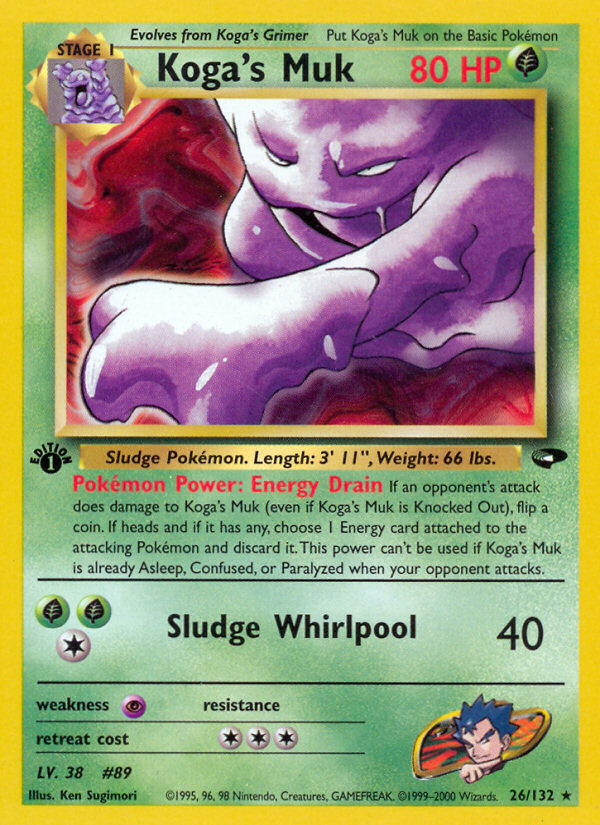 Koga's Muk (26/132) [Gym Challenge 1st Edition] | Dumpster Cat Games